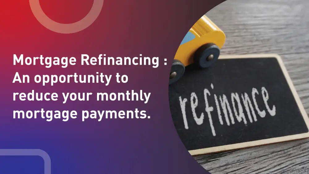 Reduce monthly payments with refinancing